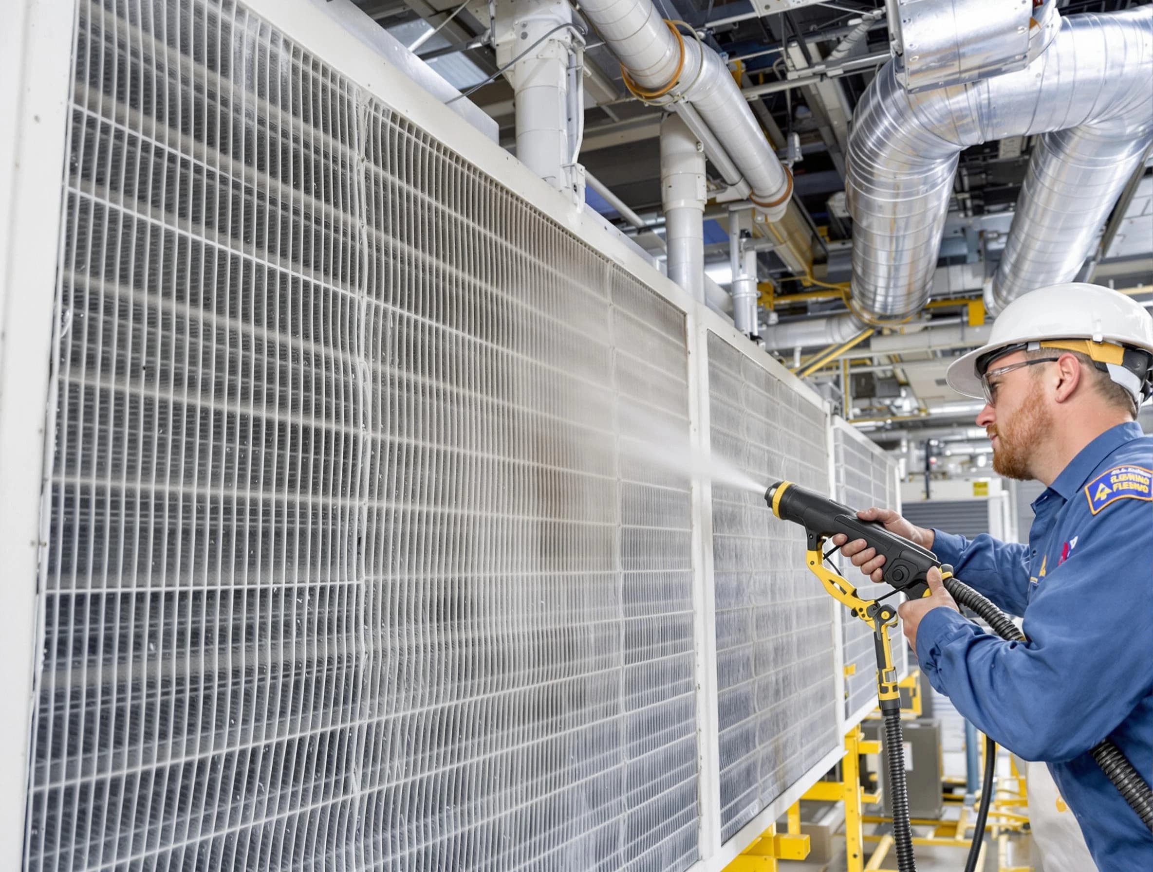 Professional commercial coil cleaning by North Versailles Air Duct Cleaning in North Versailles