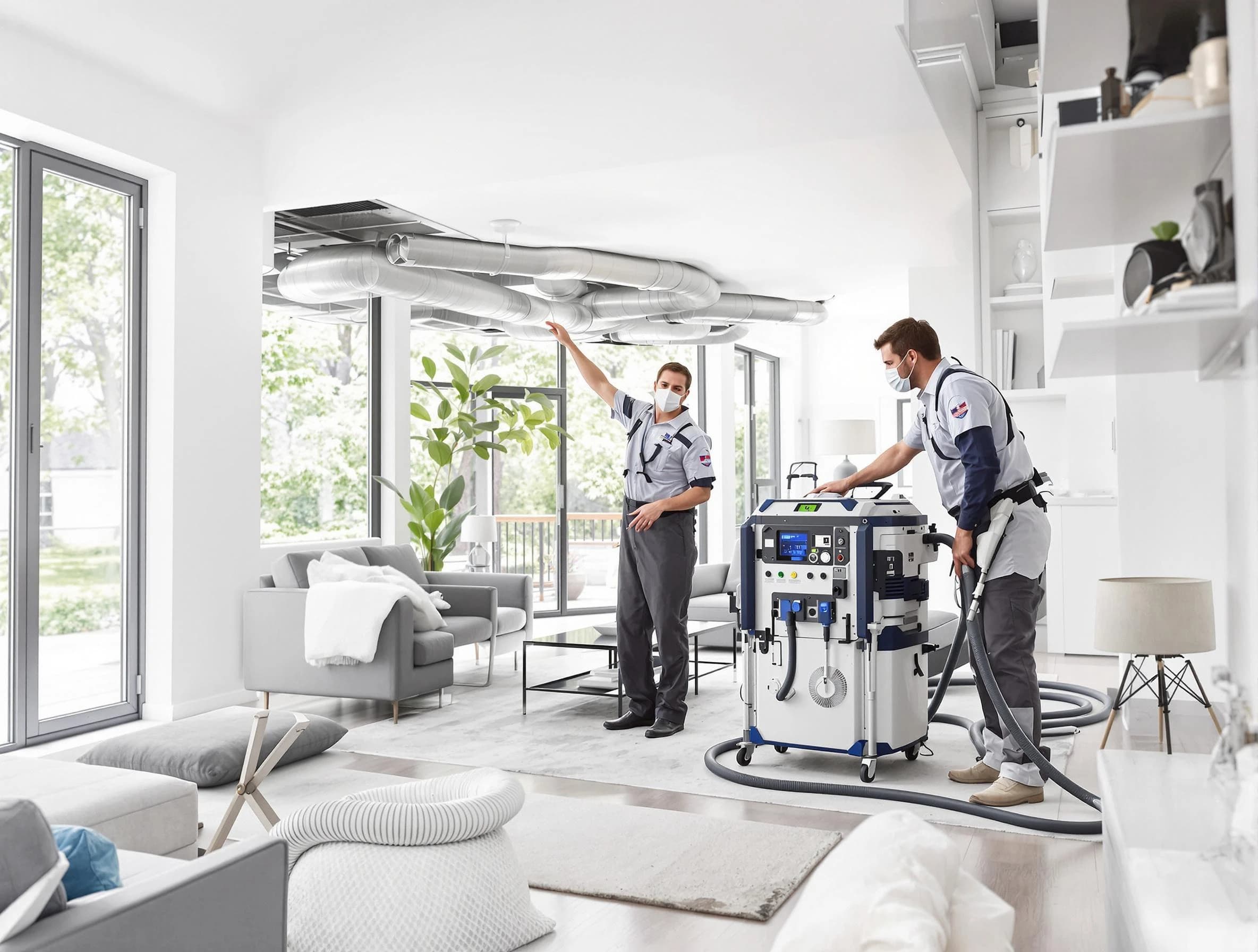 North Versailles Air Duct Cleaning professional conducting pure air duct cleaning with state-of-the-art equipment in North Versailles